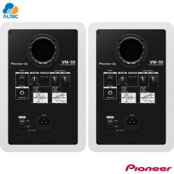 Pioneer VM-50-W, par de monitores de estudio de 5 pulgadas blanco