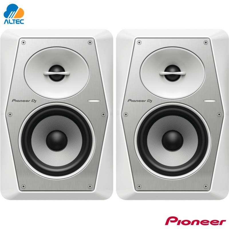 Pioneer VM-50-W, par de monitores de estudio de 5 pulgadas blanco