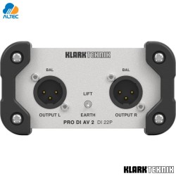 Klark Teknik DI-22P - Caja Directa Pasiva Estéreo Pro