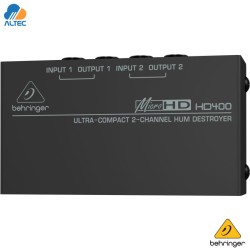 Behringer HD400 eliminador de ruidos y bucles de tierra