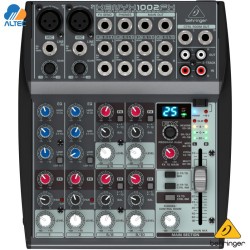 Behringer XENYX 1002FX - mezclador de 10 entradas y 2 preamplificadores de micrófono, ecualizador y efectos