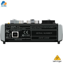 Consola Behringer 302USB mezcladora compacta con interfaz USB