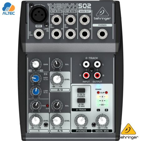 Consola Behringer 502 mezcladora analógica compacta XENYX
