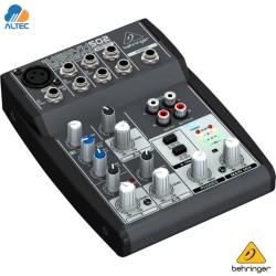 Behringer XENYX 502 - mezclador de 5 entradas y 2 preamplificadores de micrófono y ecualizador