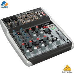 Behringer XENYX Q1002USB - mezclador de 10 entradas, 2 preamplificadores de micrófono, ecualizador e interfaz de audio USB