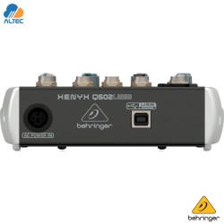 Consola Behringer Q502USB mezcladora USB compacta de 5 canales