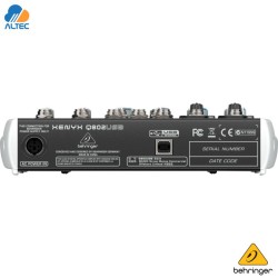 Behringer XENYX Q802USB - mezclador de 8 entradas, 2 preamplificadores de micrófono, ecualizador e interfaz de audio USB