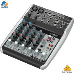 Behringer XENYX Q802USB - mezclador de 8 entradas, 2 preamplificadores de micrófono, ecualizador e interfaz de audio USB