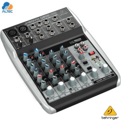 Behringer XENYX Q802USB - mezclador de 8 entradas, 2 preamplificadores de micrófono, ecualizador e interfaz de audio USB