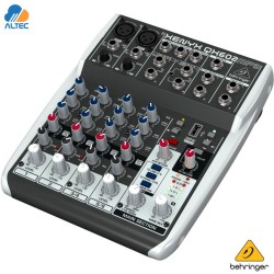 Consola Behringer QX602MP3 mezcladora portátil con MP3