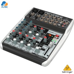 Behringer XENYX QX1002USB - mezclador de 10 entradas, 2 preamplificadores de micrófono, ecualizador, interfaz de audio y efectos