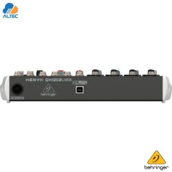 Behringer XENYX QX1202USB - mezclador de 12 entradas, 2 preamplificadores de micrófono, ecualizador, interfaz de audio y efectos