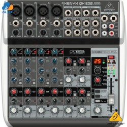 Behringer XENYX QX1202USB - mezclador de 12 entradas, 2 preamplificadores de micrófono, ecualizador, interfaz de audio y efectos