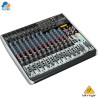 Behringer XENYX QX2222USB - mezclador de 22 entradas, 8 preamplificadores de micrófono, ecualizador, interfaz de audio y efectos