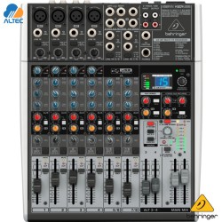 Behringer XENYX X1204USB - mezclador de 12 entradas, 4 preamplificadores de micrófono, ecualizador, interfaz de audio y efectos