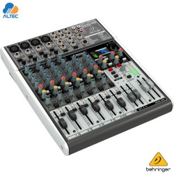 Behringer XENYX X1204USB - mezclador de 12 entradas, 4 preamplificadores de micrófono, ecualizador, interfaz de audio y efectos