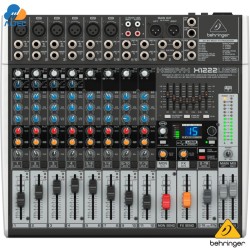Consola Behringer X1222USB mezcladora 16 canales USB FX