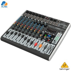 Behringer XENYX X1222USB - mezclador de 12 entradas, 6 preamplificadores de micrófono, ecualizador, interfaz de audio y efectos