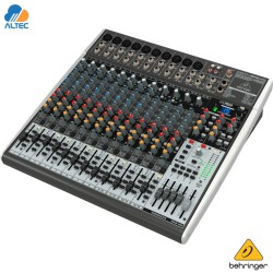 Behringer XENYX X2442USB - mezclador de 24 entradas, 10 preamplificadores de micrófono, ecualizador, interfaz audio y efectos