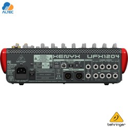 Consola Behringer UFX1204 mezcladora 12 canales USB FireWire