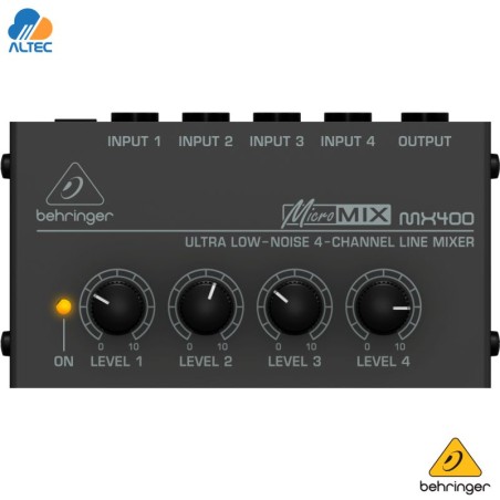 Behringer MX400 - Mezclador compacto de 4 canales portátil