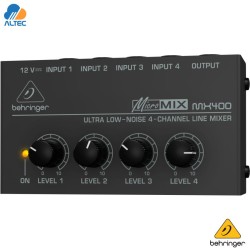 Behringer MX400 - Mezclador compacto de 4 canales portátil