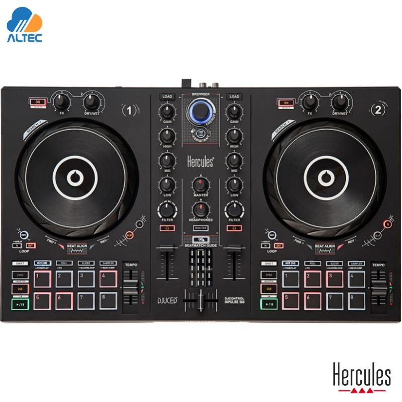 Hercules DJControl Inpulse 300 - Controlador Dj avanzado para DJUCED