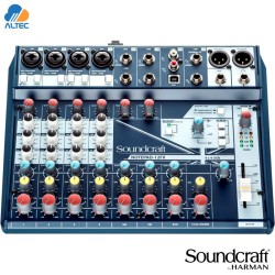 Soundcraft NOTEPAD-12FX - mezcladora de 12 entradas, 4 entradas XLR, efectos, interfaz de audio USB