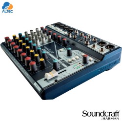 Soundcraft NOTEPAD-12FX - mezcladora de 12 entradas, 4 entradas XLR, efectos, interfaz de audio USB