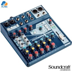 Soundcraft Notepad-8FX Mixer 8ch con USB y FX Lexicon Integrado