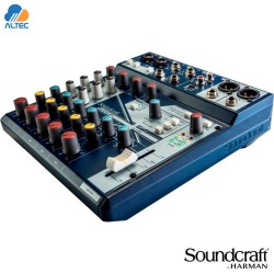 Soundcraft NOTEPAD-8FX - mezcladora de 8 entradas, 2 entradas XLR, efectos, interfaz de audio USB