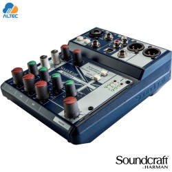 Soundcraft NOTEPAD-5 - mezcladora de 5 entradas, 1 entradas XLR, interfaz de audio USB