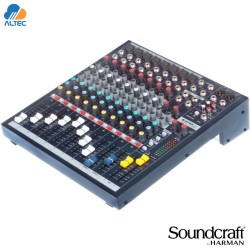 Soundcraft EPM8 Mixer Analógico 8ch con EQ Británico y Auxiliar
