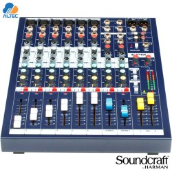 Soundcraft EPM6 Mixer Analógico 6ch con EQ Británico y Auxiliar