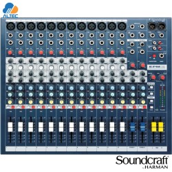 Soundcraft EPM12 Mixer Analógico 12ch con EQ Británico y Auxiliar