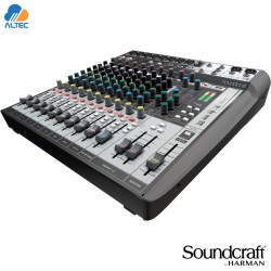 Soundcraft SIGNATURE 12MTK - mezcladora de 12 entradas, 8 entradas XLR, efectos, interfaz de audio USB multitrack