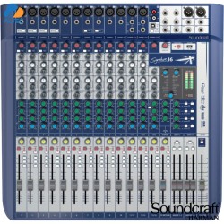 Soundcraft Signature 16 Mixer Analógico 16ch con FX y EQ Británico