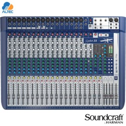Soundcraft Signature 22 Mixer Analógico 22ch con FX y EQ Británico