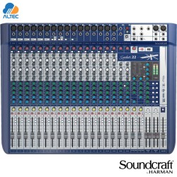 Soundcraft SIGNATURE 22 - mezcladora de 22 entradas, 16 entradas XLR, efectos, interfaz de audio USB