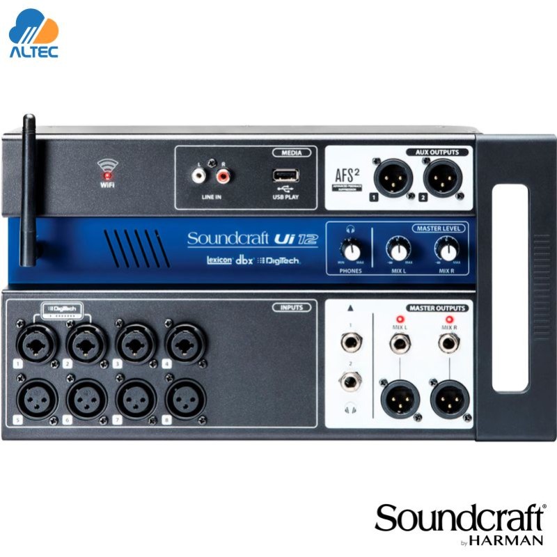 Soundcraft Ui12 Mezcladora Digital 12ch con WiFi y USB