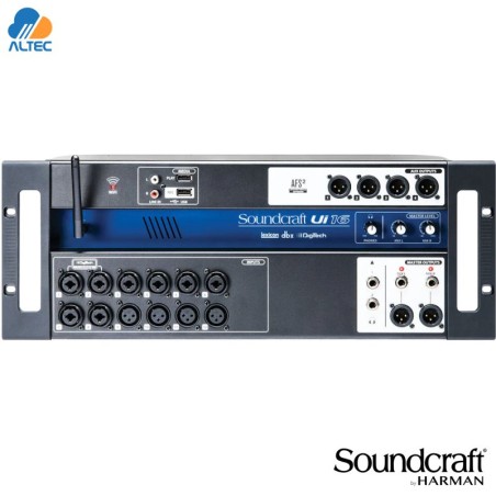 Soundcraft UI16 - mezcladora de 16 entradas, 12 entradas XLR, efectos