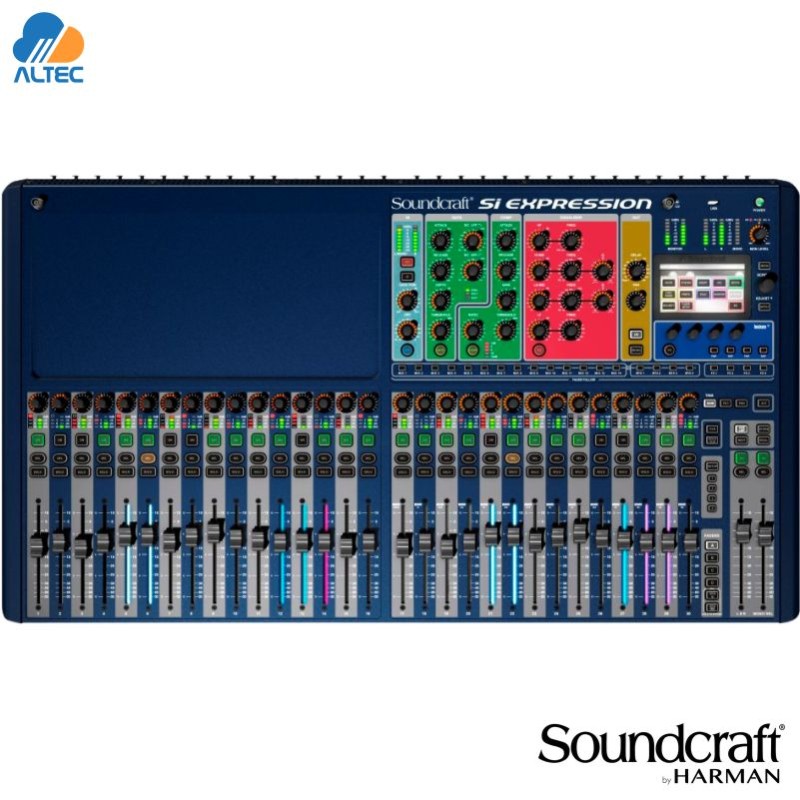 Soundcraft SI EXPRESSION 3 - mezcladora de 32 entradas expandible a 64, 32 entradas XLR, efectos