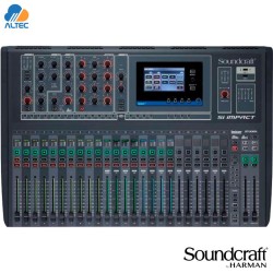 Soundcraft SI IMPACT - mezcladora de 40 entradas expandible a 80, 32 entradas XLR, efectos, interfaz de audio USB