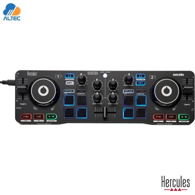 Hercules STARLIGHT - Controlador DJ Compacto USB