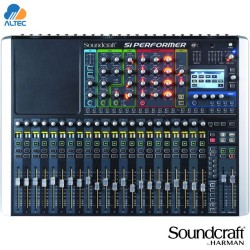 Soundcraft SI PERFORMER 2 - mezcladora de 24 entradas expandible a 80, 24 entradas XLR, efectos