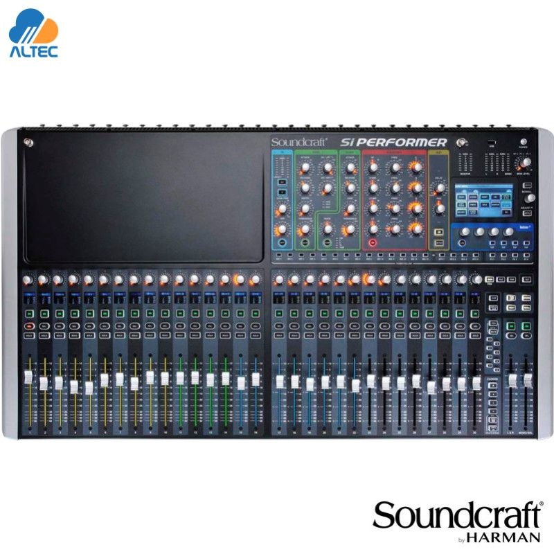 Soundcraft SI PERFORMER 3 - mezcladora de 32 entradas expandible a 80, 32 entradas XLR, efectos