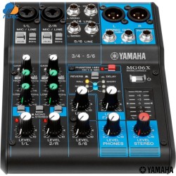 Yamaha MG06X - mezcladora de 6 entradas, 2 entradas XLR, efectos