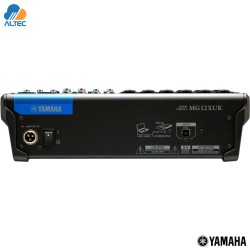 Yamaha MG12XUK - mezcladora de 12 entradas, 6 entradas XLR, efectos, interfaz de audio USB
