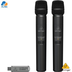Behringer ULM202USB - sistema inalámbrico digital de 2 micrófonos de 2.4GHZ con receptor USB