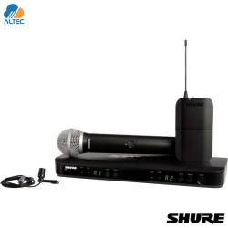 Shure BLX1288/CVL - sistema inalámbrico dual combo con micrófono de mano PG58 y lavalier CVL